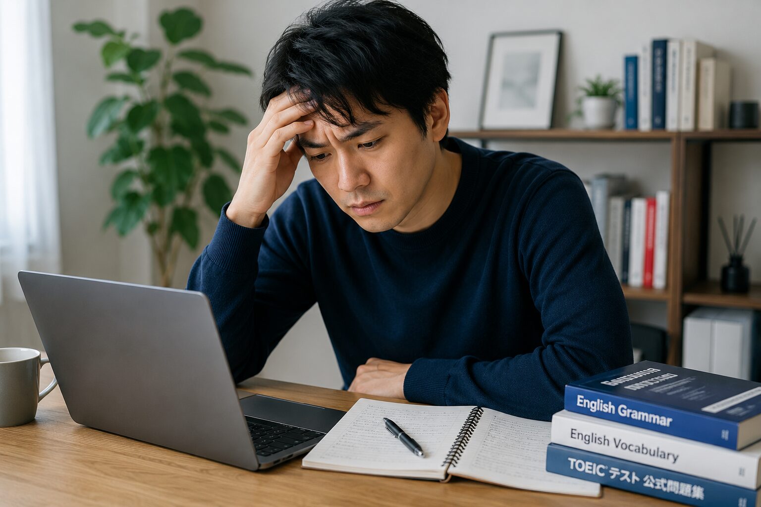 英語学習が続かず悩む社会人