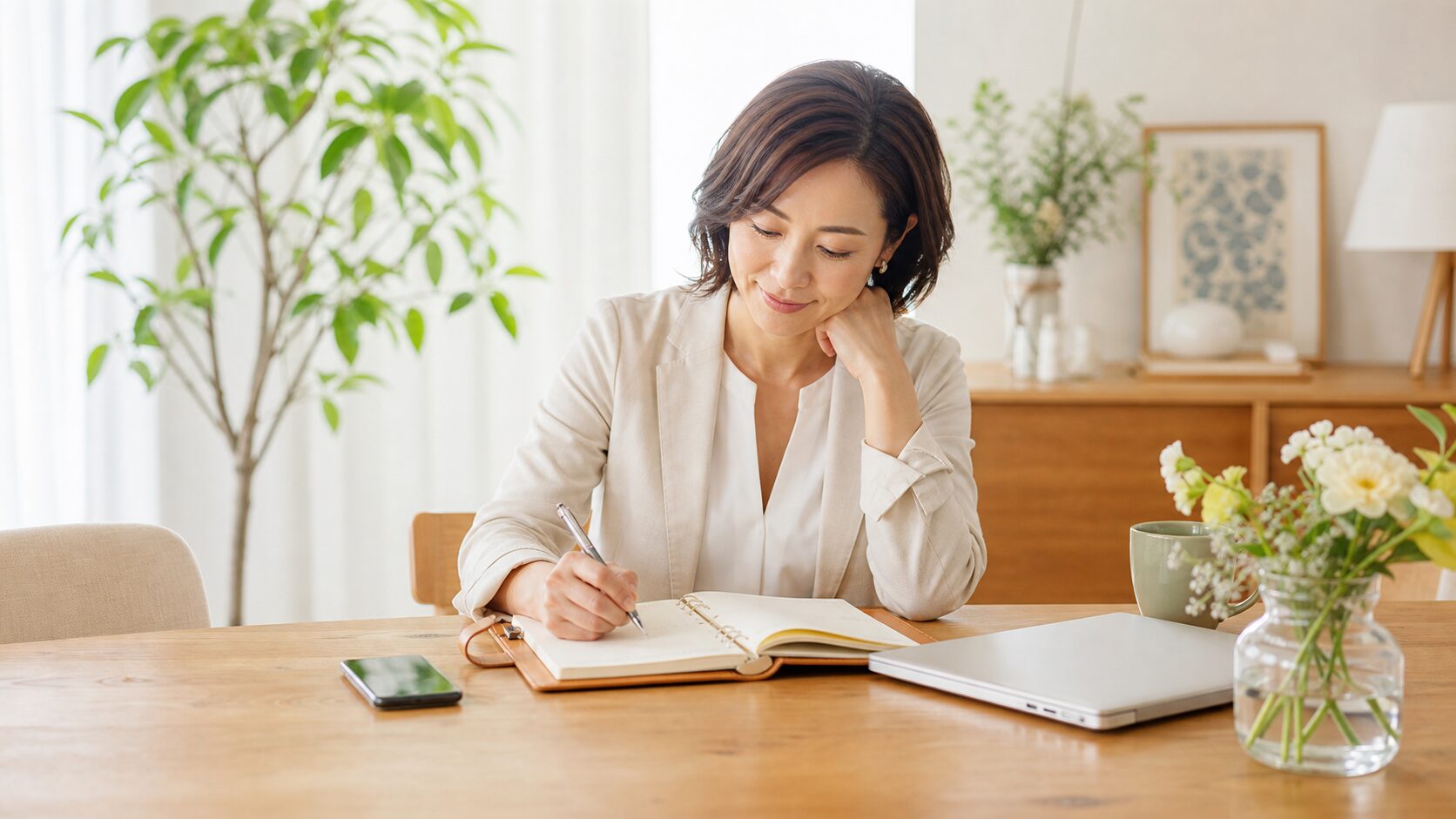 これからの人生設計を考える女性