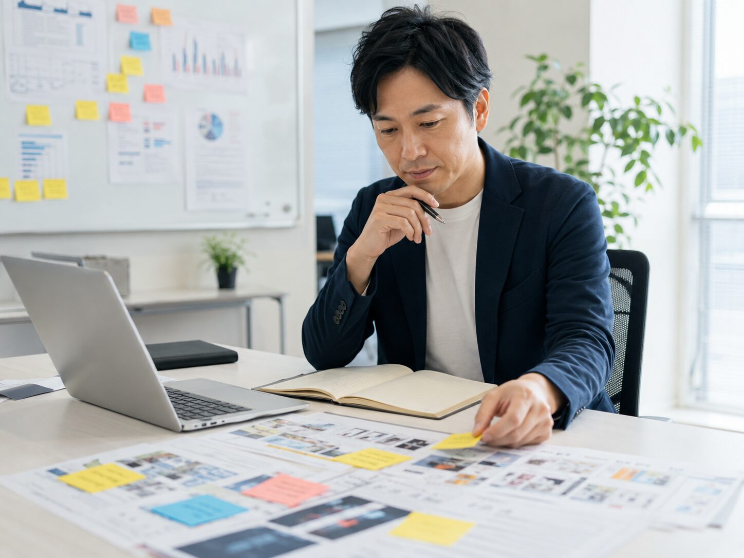 マンガLPで伝えたい課題と構成を整理する法人担当者