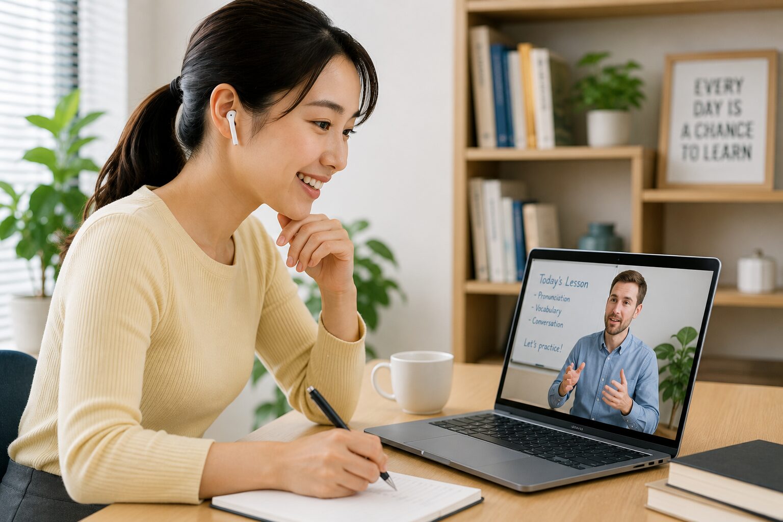 スパルタ英会話卒業後も英語学習を続ける様子