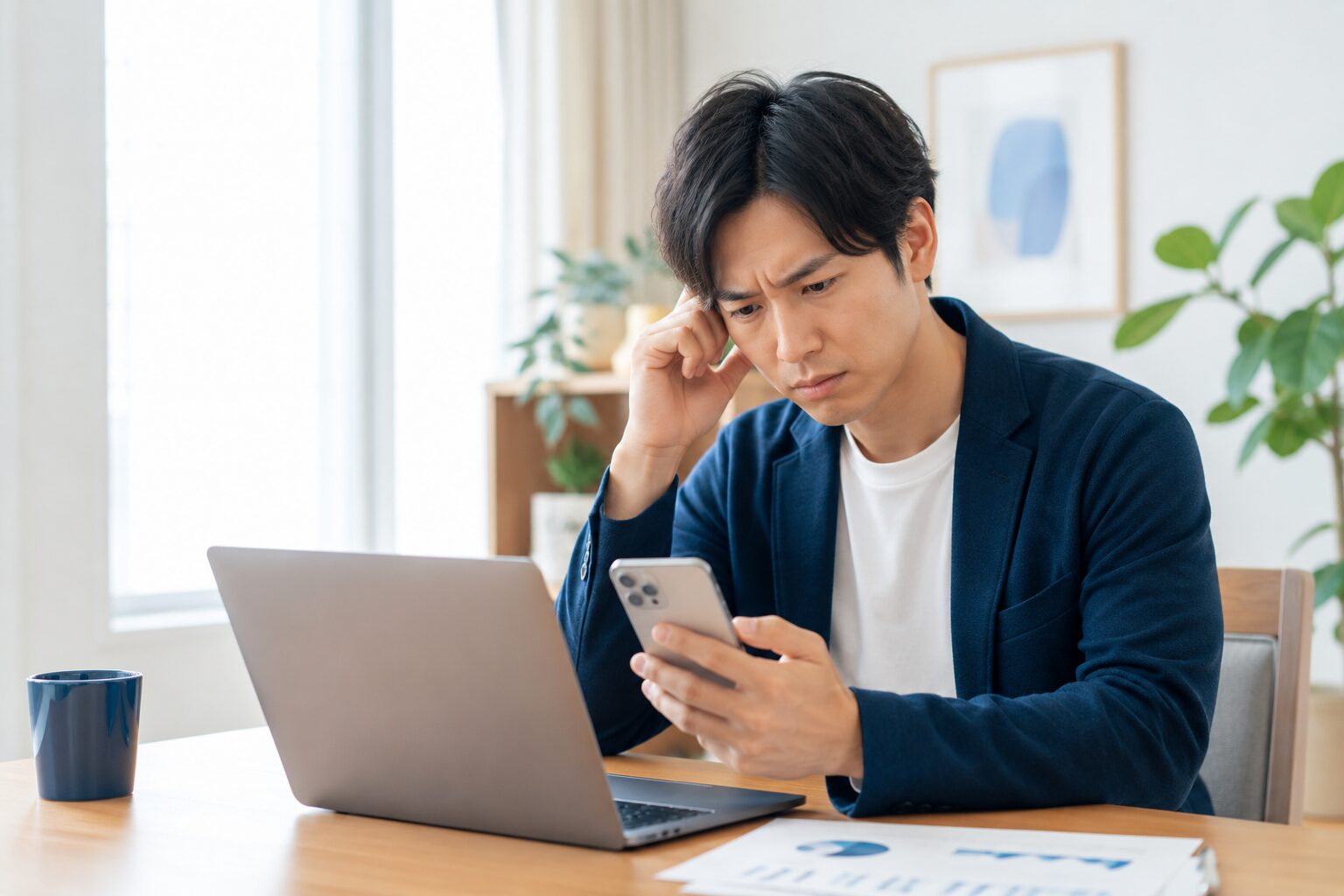 X運用の課題を整理する担当者