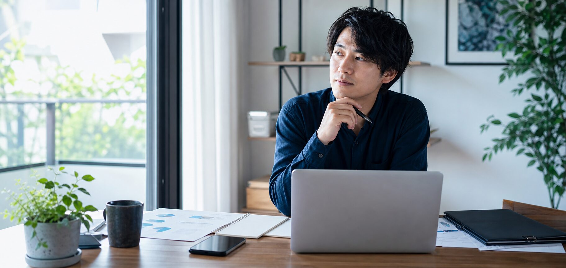 次の案件が決まらず今後の仕事について考えるフリーランスエンジニア