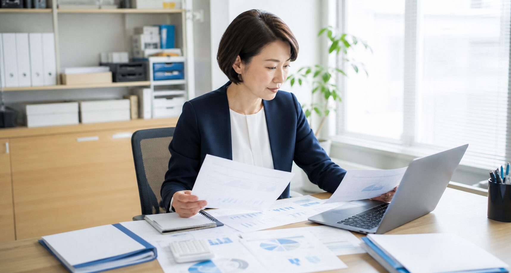 必要な事業資金を整理する法人経営者